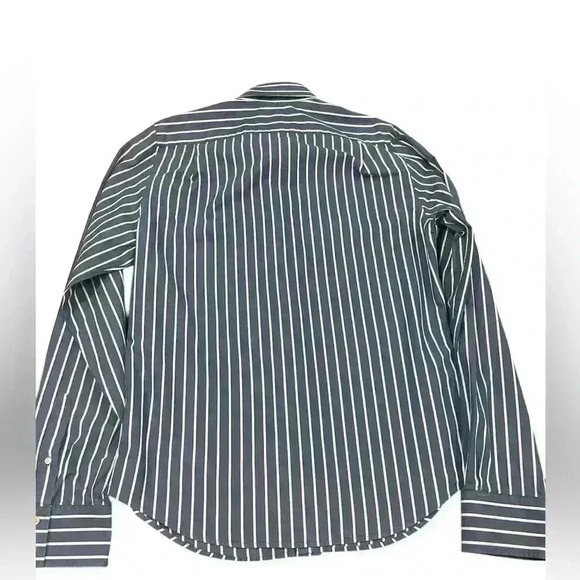 ABERCROMBIE & FITCH Mens X XL Blue & White Striped Button Down - Picture 2 of 6
